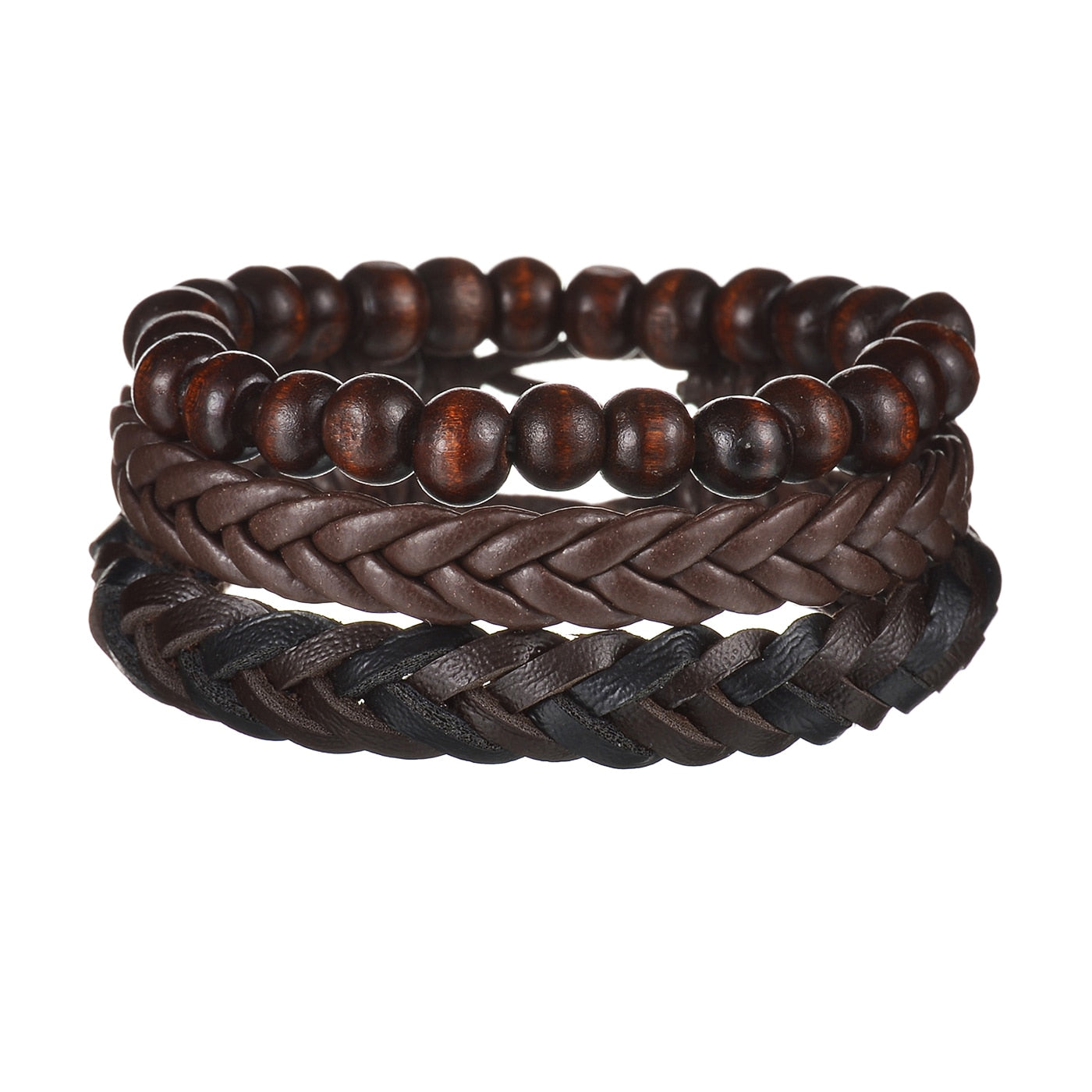 Contemporary Men's Layered Wristband