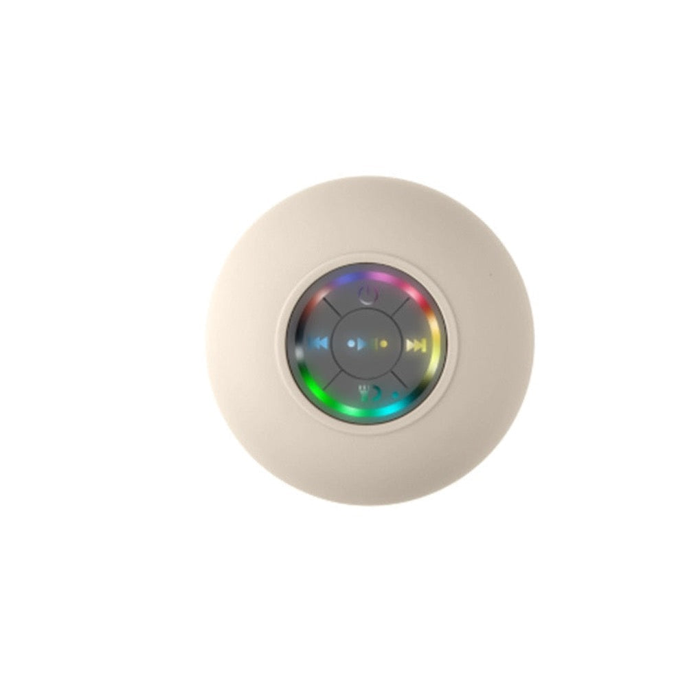 Compact Waterproof Bluetooth Speaker with RGB Lighting