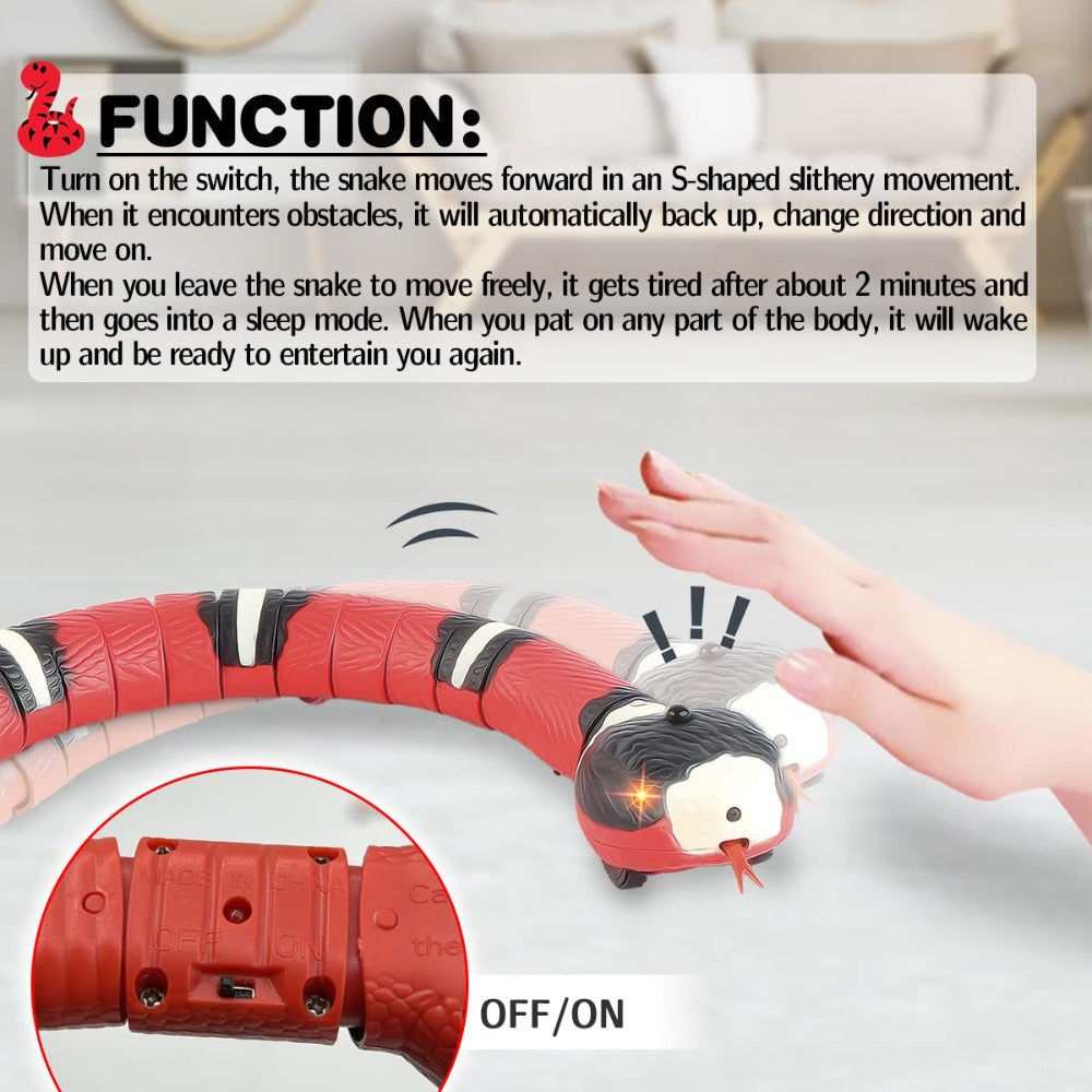 Snake Cat Toy - Electronic Entertainment for Feline Companions