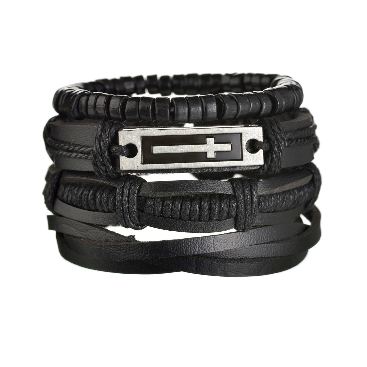 Contemporary Men's Layered Wristband