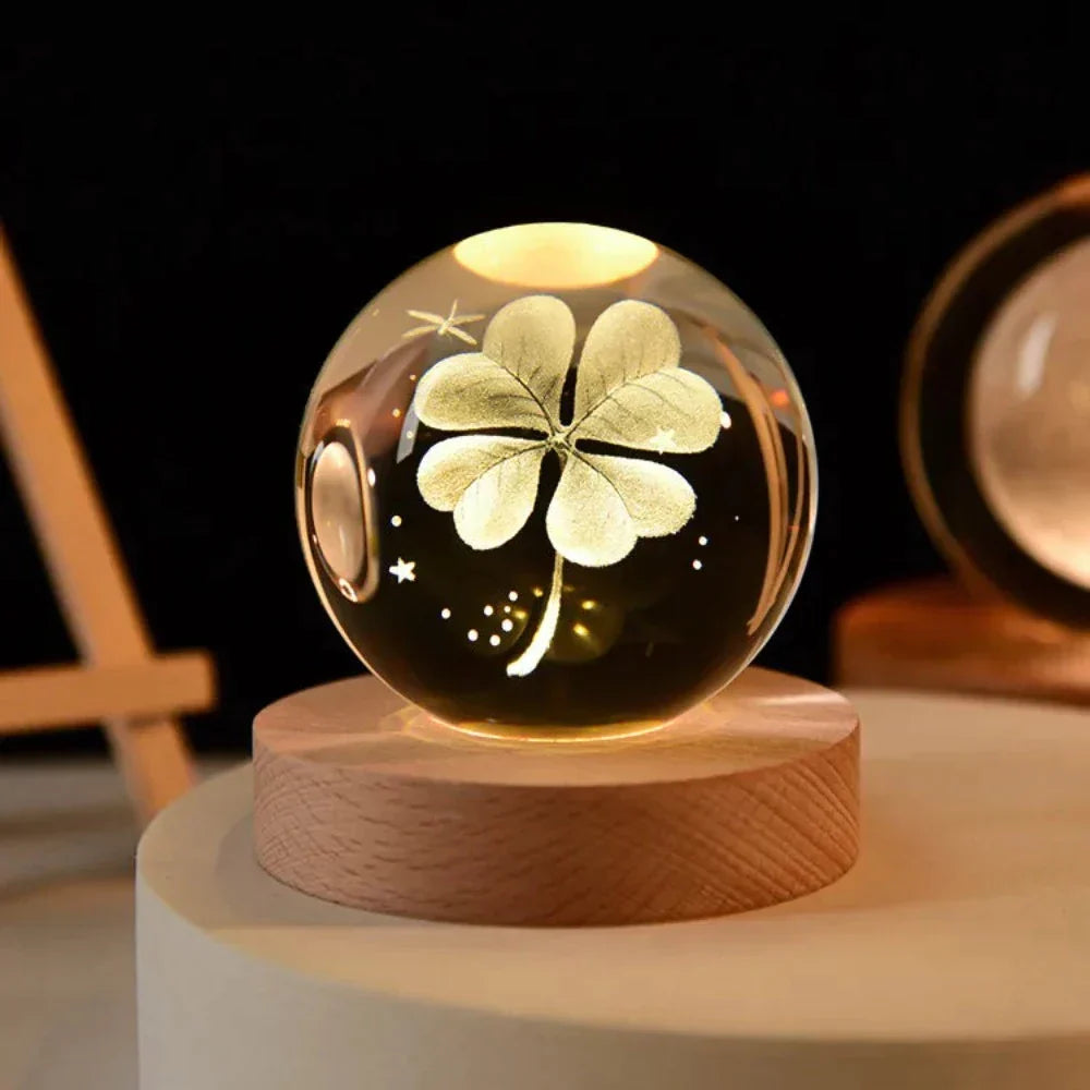 Crystal Ball Engraved with 3D Laser Technology