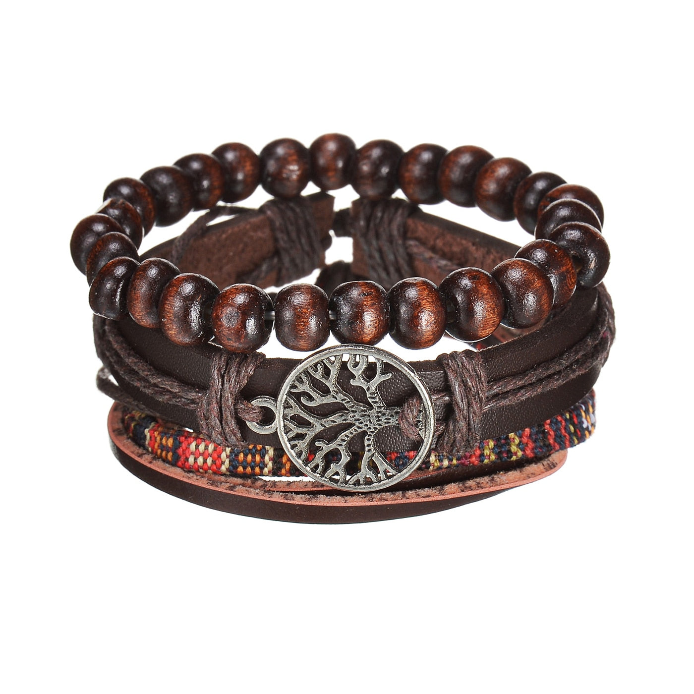 Contemporary Men's Layered Wristband