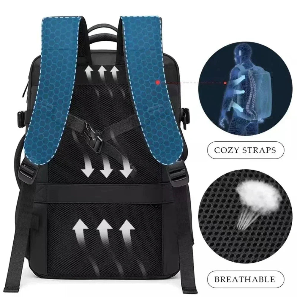 High Quality Waterproof Multilayer Backpack - 37L Capacity with Adjustable Fit