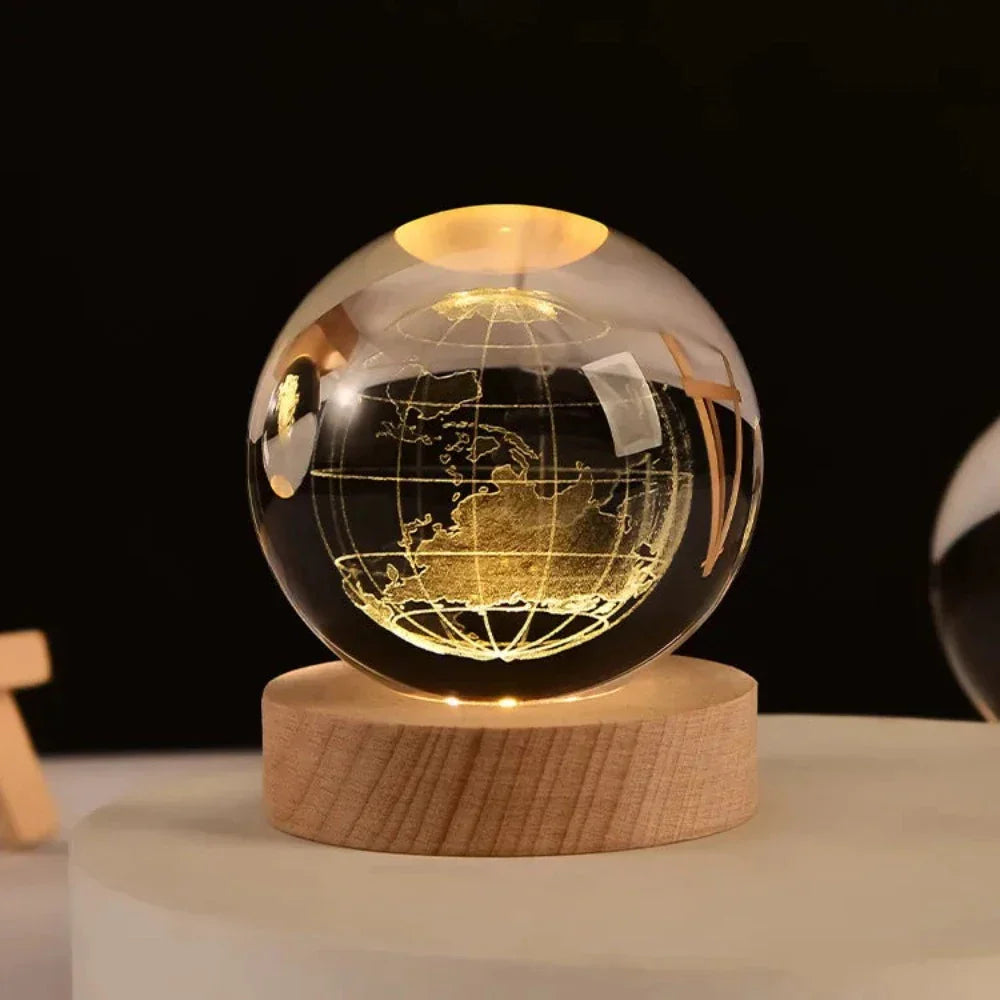 Crystal Ball Engraved with 3D Laser Technology