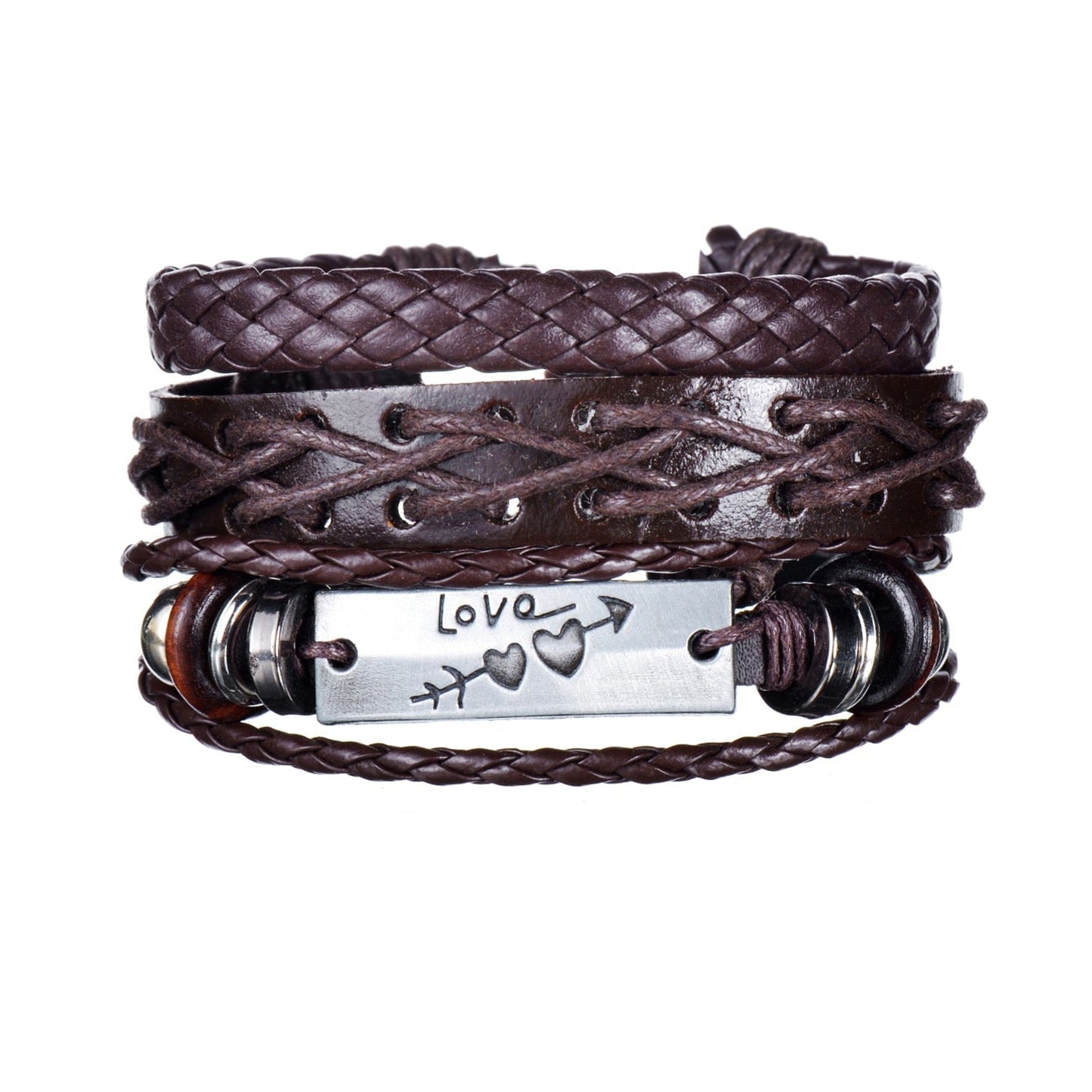 Contemporary Men's Layered Wristband
