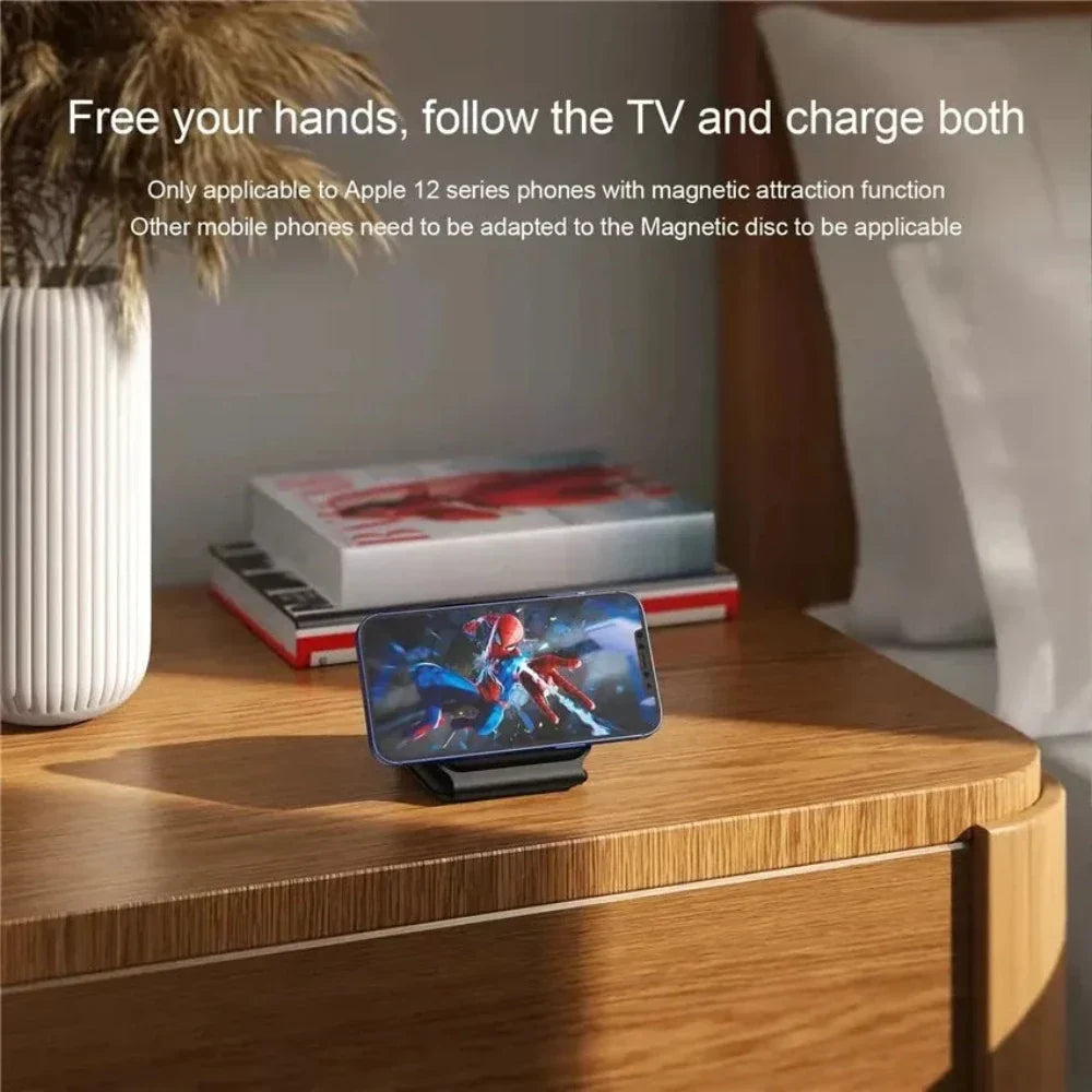 Foldable Wireless Charging Pad with 3-in-1 Compatibility for Multiple Devices