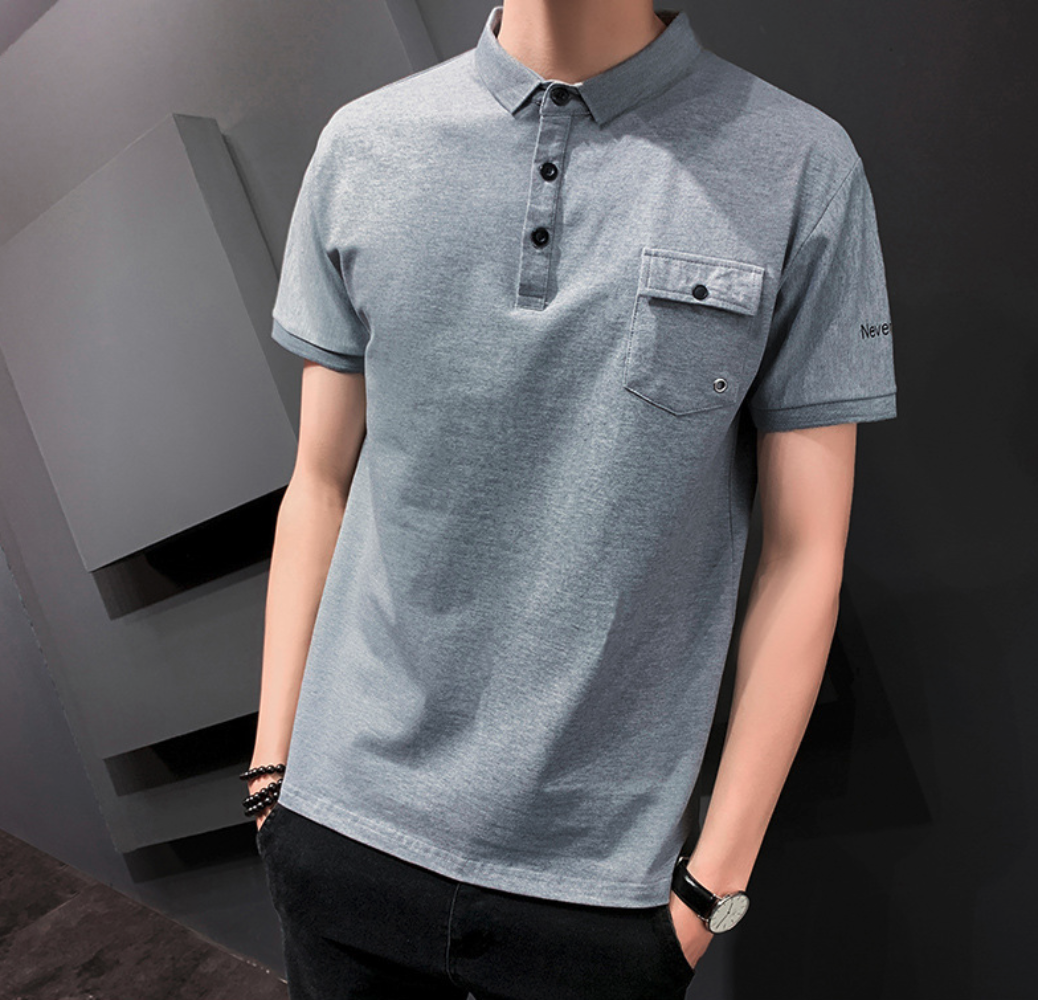 Pocketed Men's Short Sleeve Polo