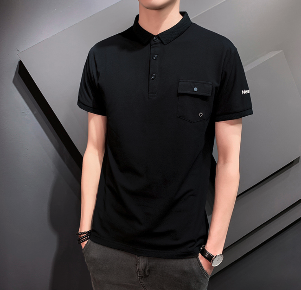 Pocketed Men's Short Sleeve Polo