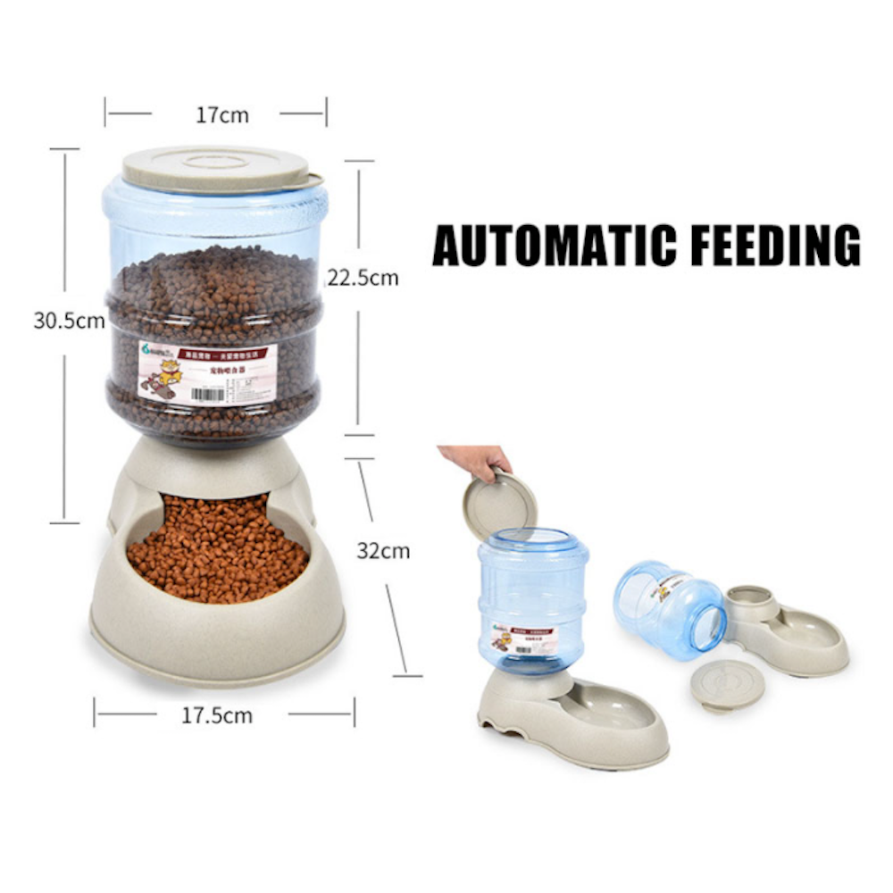 Pet Food Dispenser with 3.75L Capacity and Automated Dispensing
