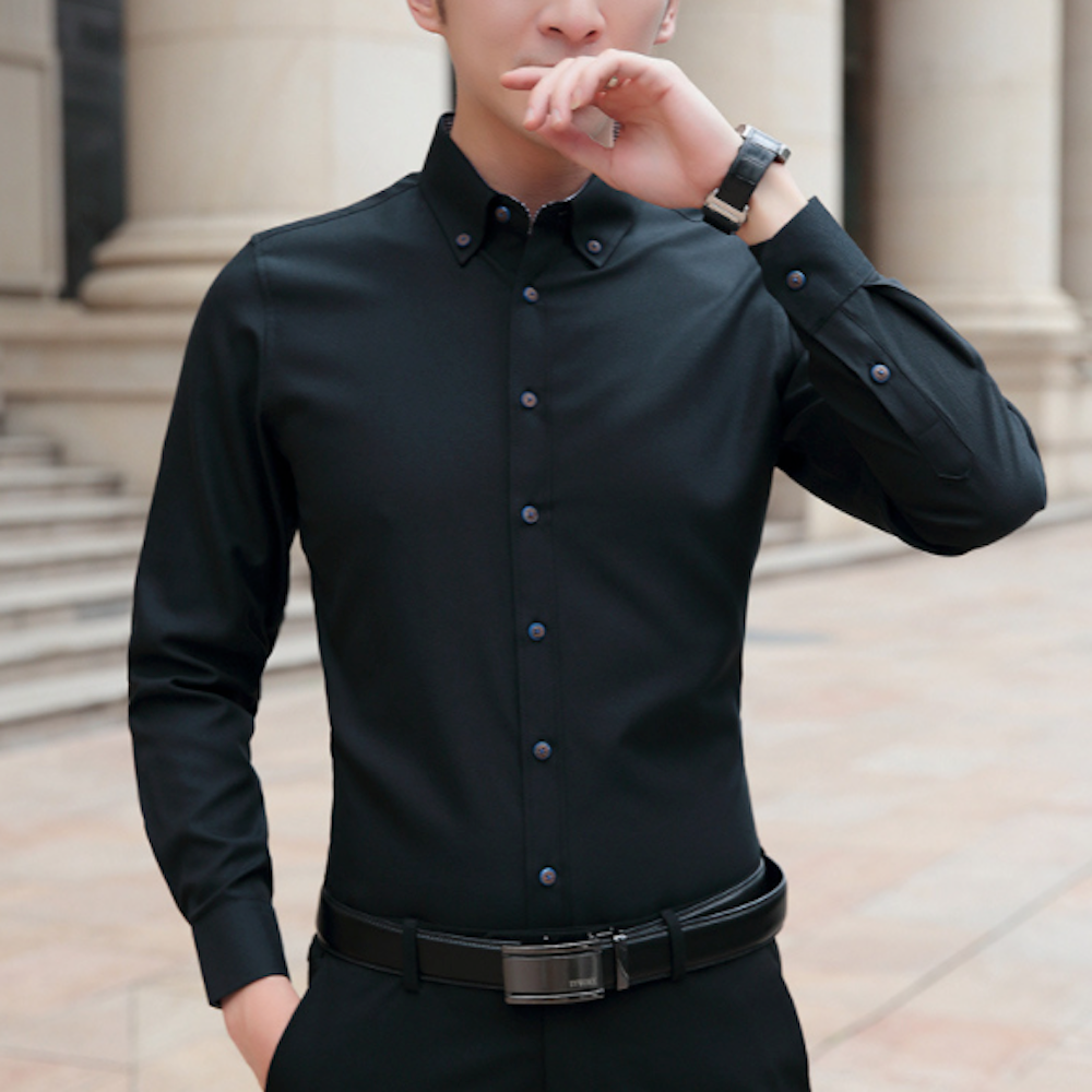 Long Sleeve Oxford Shirt for Men - Updated Title