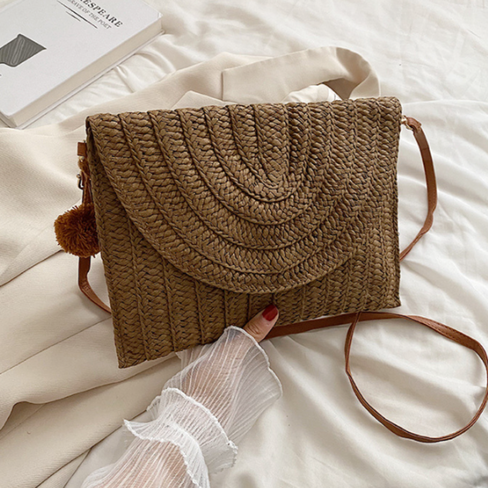Summer Straw Crossbody Purse