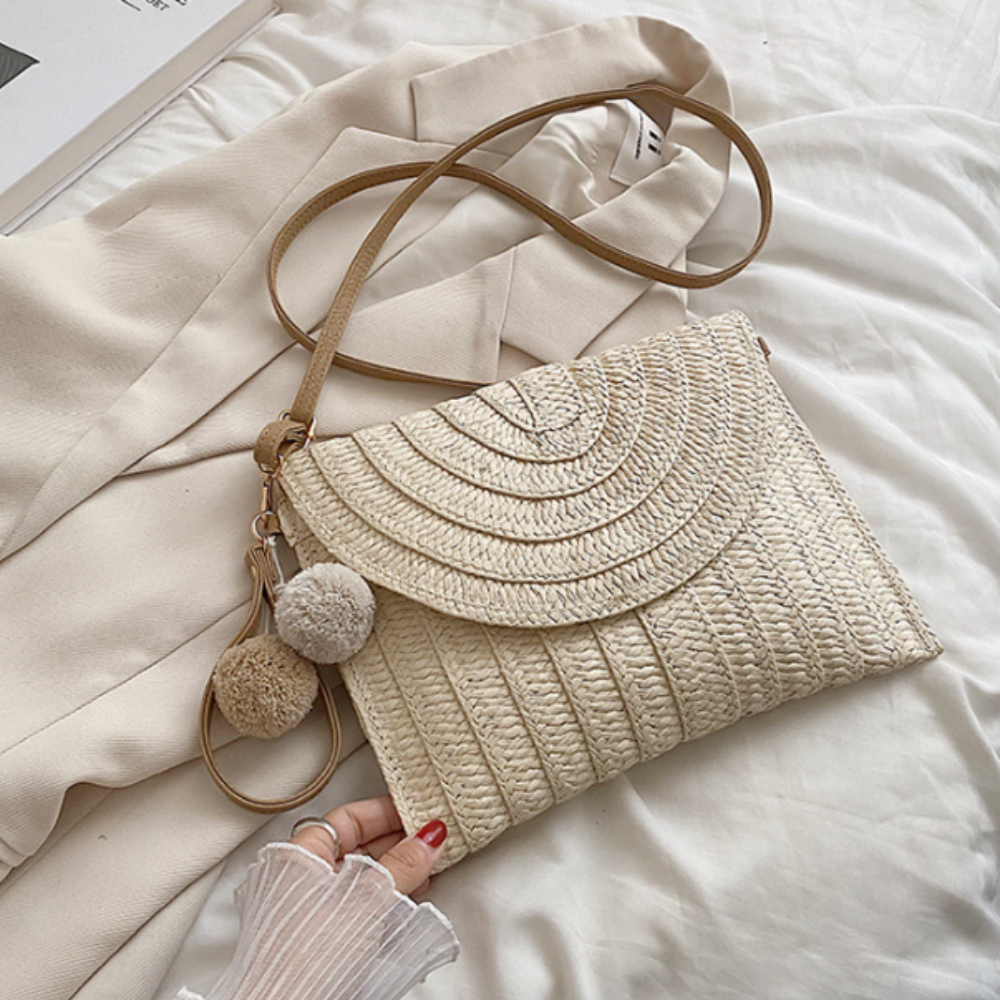 Summer Straw Crossbody Purse