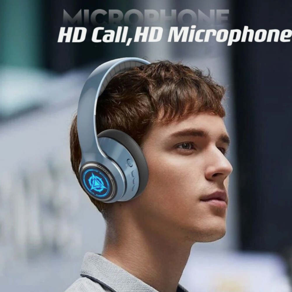 Sporty Dragon Wireless Bluetooth Headphones with Illuminating Light