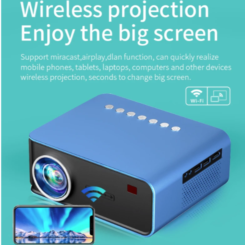 Compact Home Cinema Projector with Full HD 1080P Resolution
