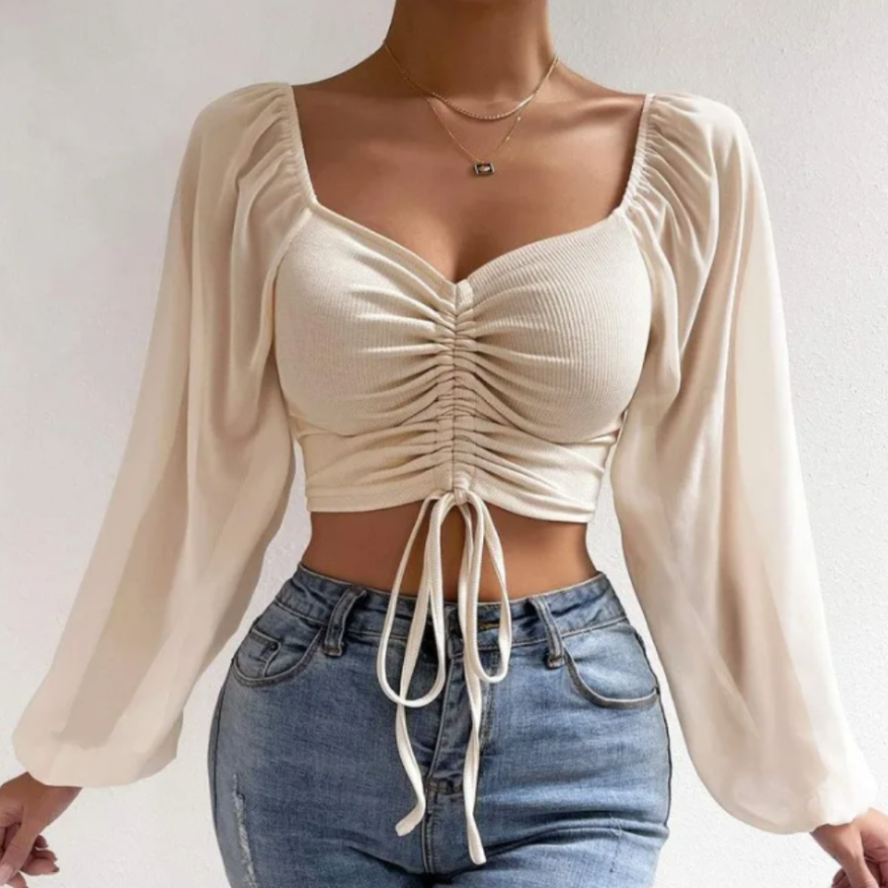 Bell Sleeve Summer Blouse for Women