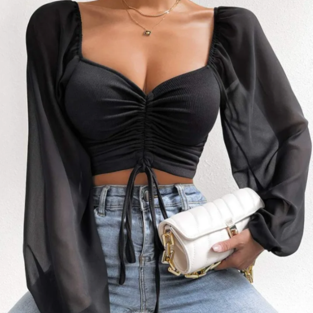 Bell Sleeve Summer Blouse for Women