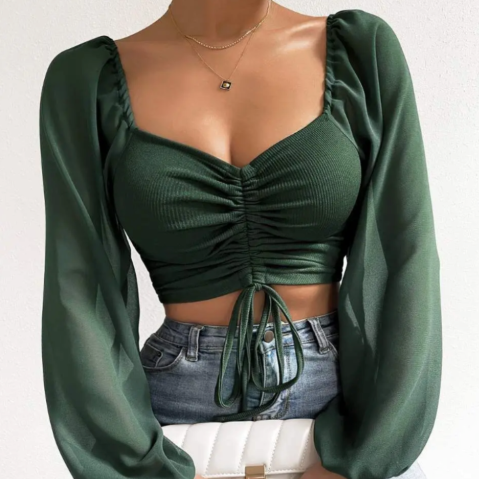 Bell Sleeve Summer Blouse for Women