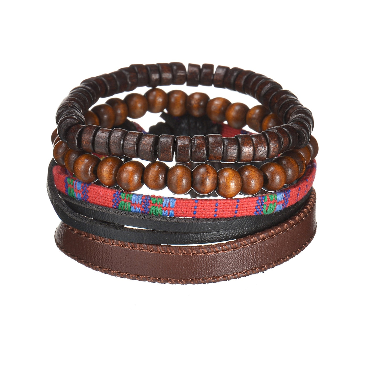 Contemporary Men's Layered Wristband