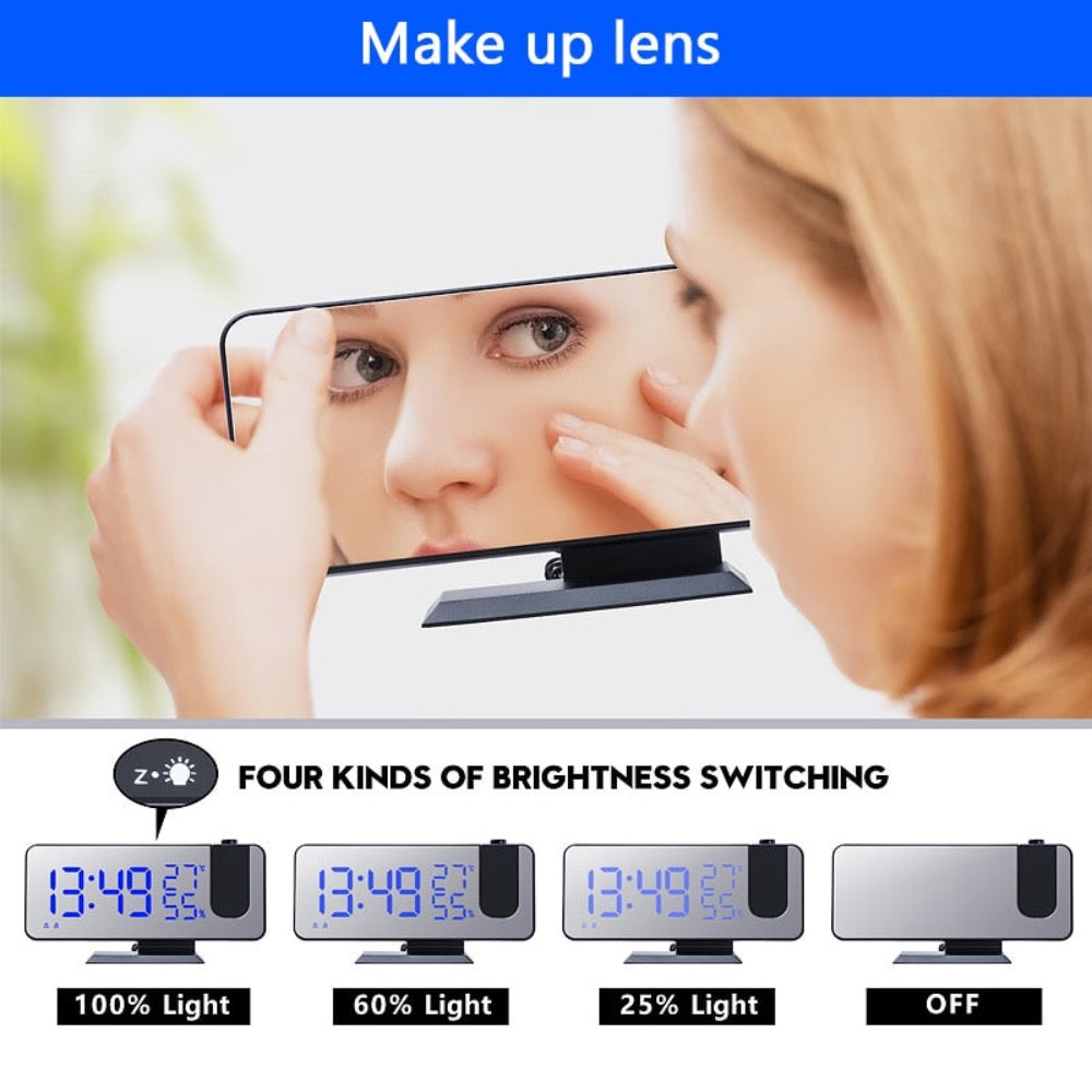 FM Radio Alarm Clock with Digital Display