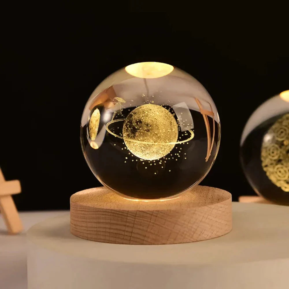 Crystal Ball Engraved with 3D Laser Technology