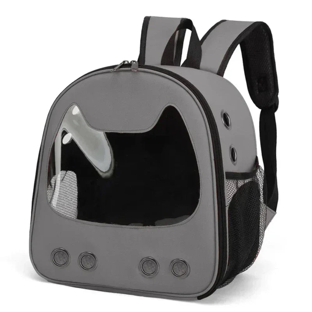 Pet Carrier Backpack with Feline Design for Small Sized Cats