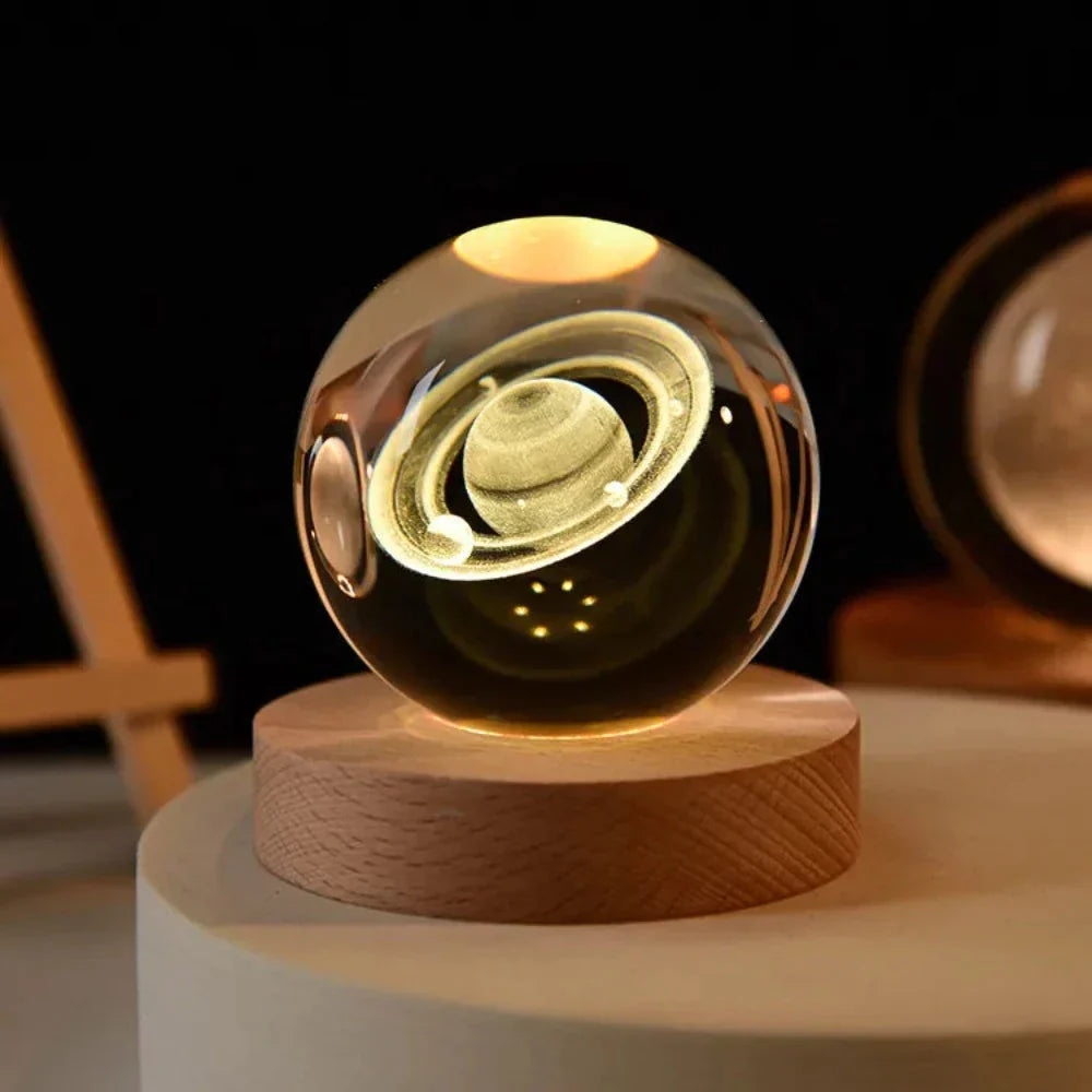 Crystal Ball Engraved with 3D Laser Technology
