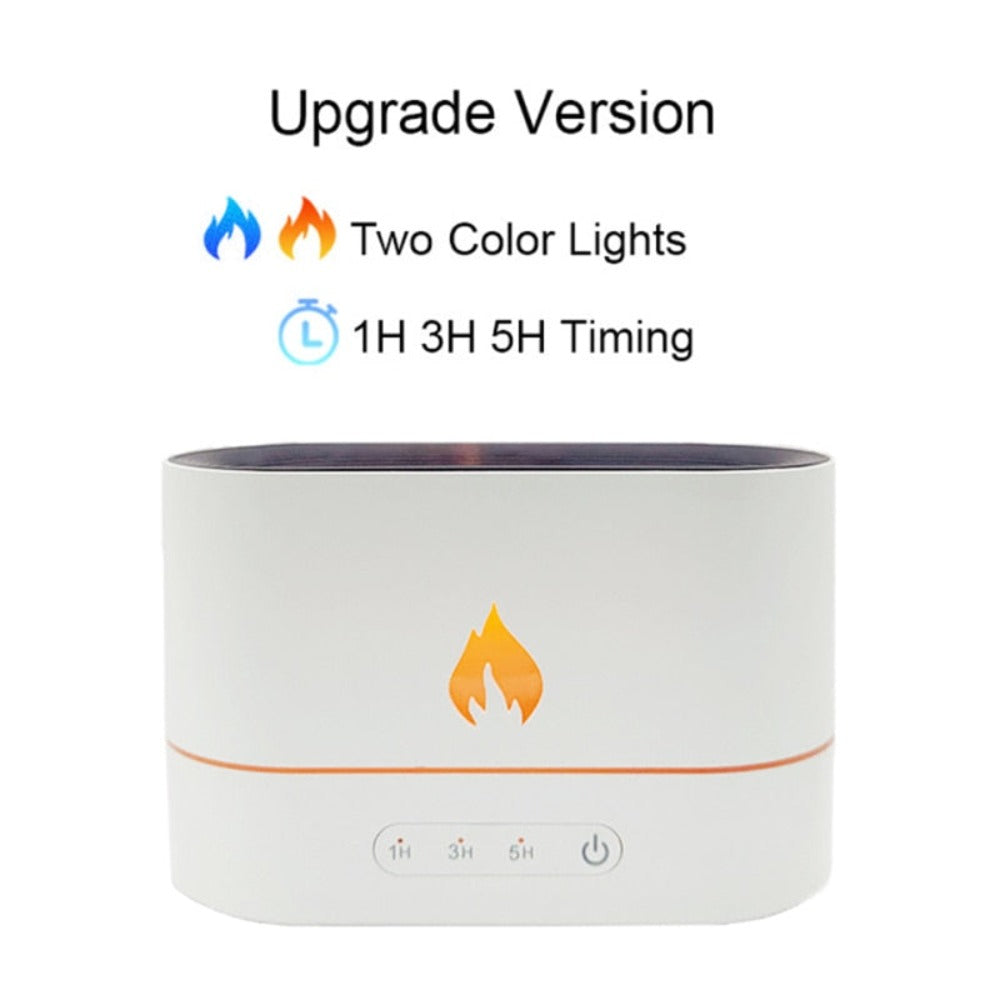 Essential Oil Diffuser with Fiery Effect and Timer