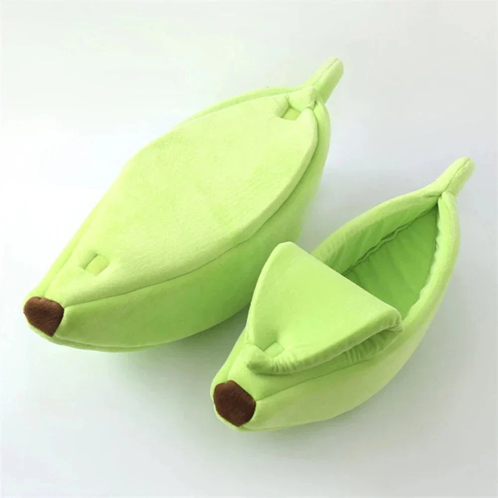 Pet Bed with a Banana Motif