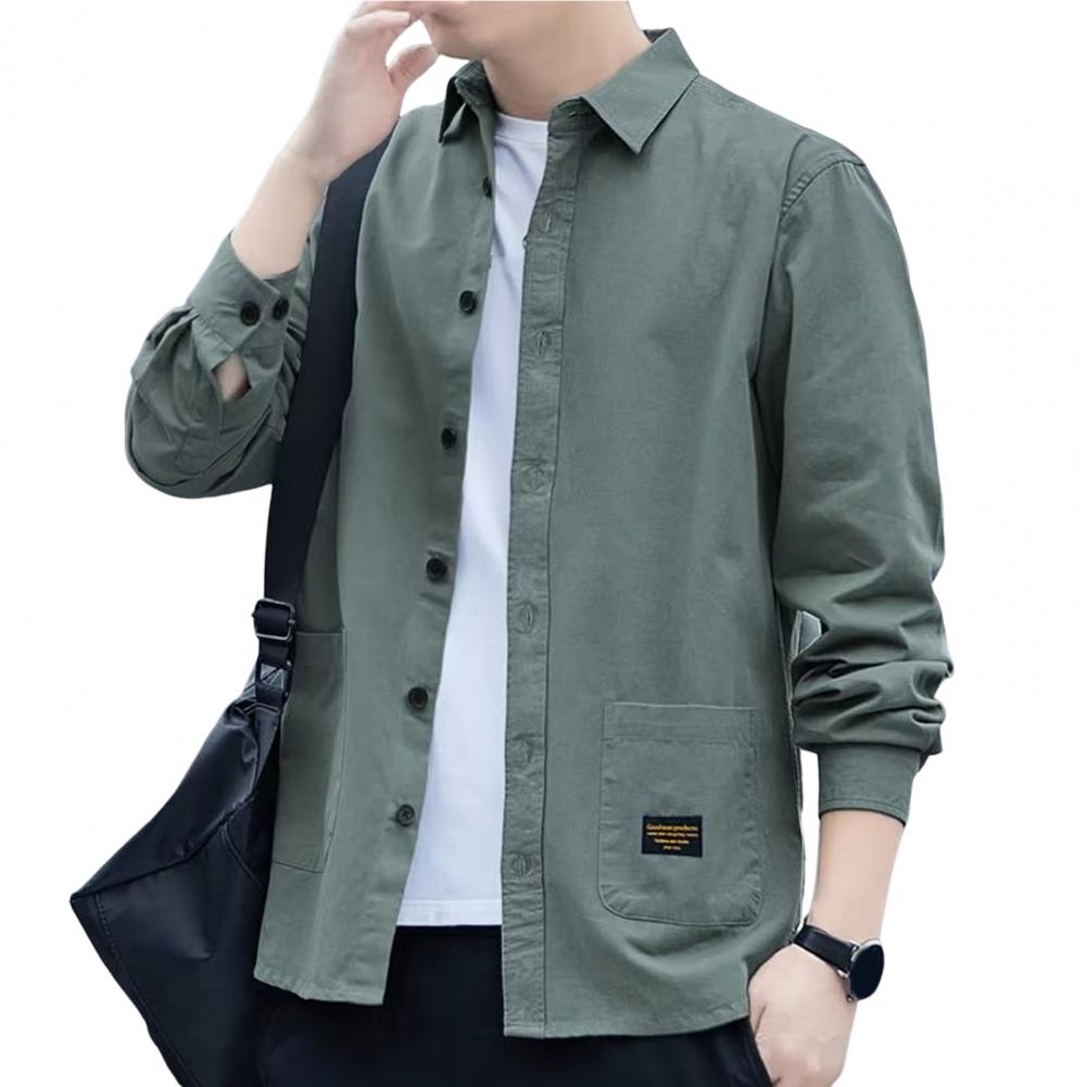 Men's Pocketed Button-Up Shirt