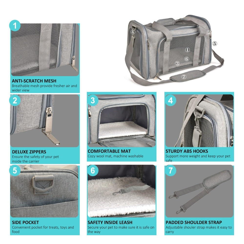Shoulder Travel Bag for Comfortable Pet Transport