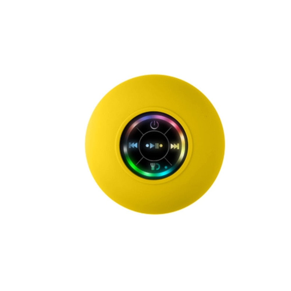 Compact Waterproof Bluetooth Speaker with RGB Lighting