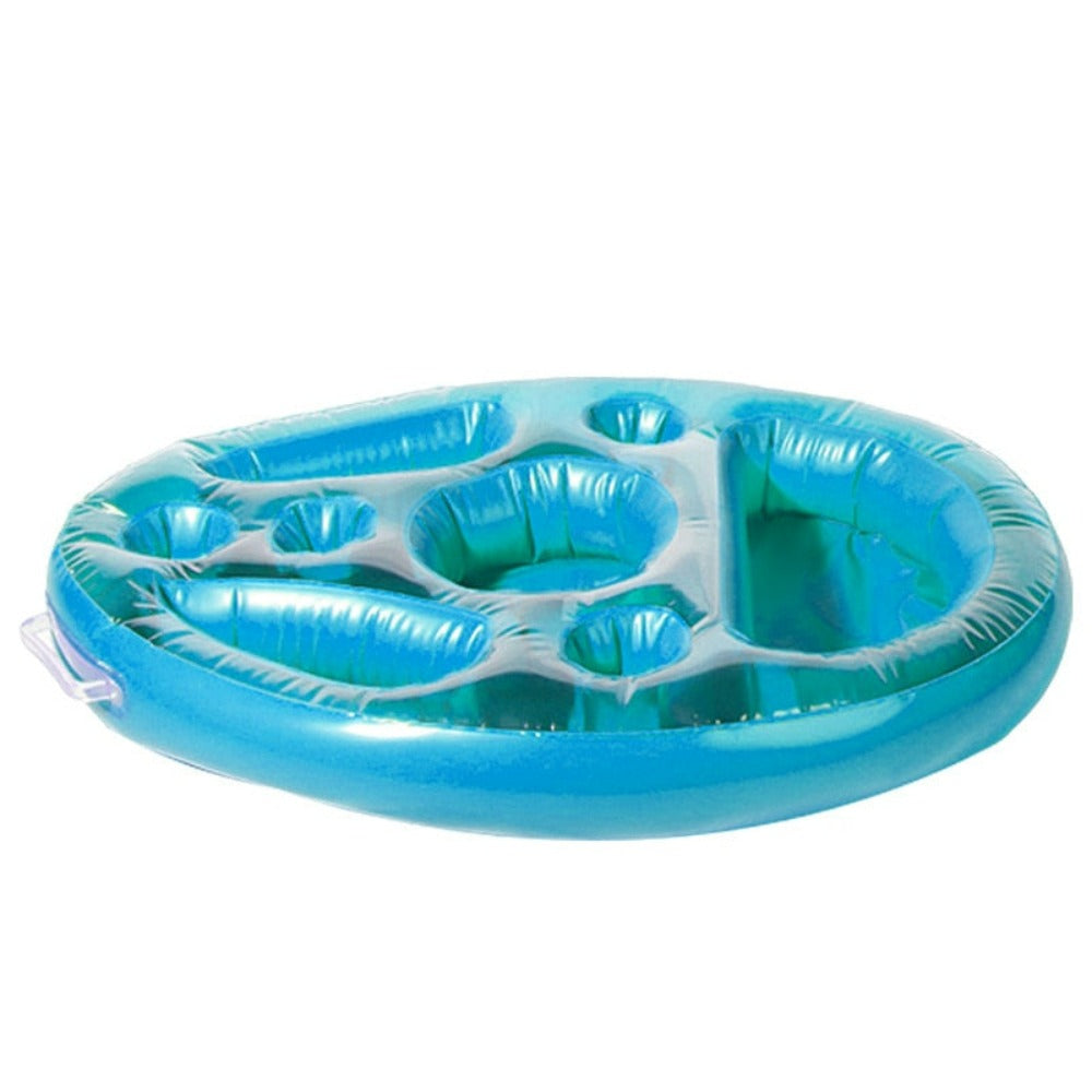 Inflatable Floating Tables for Food and Drinks in Swimming Pools
