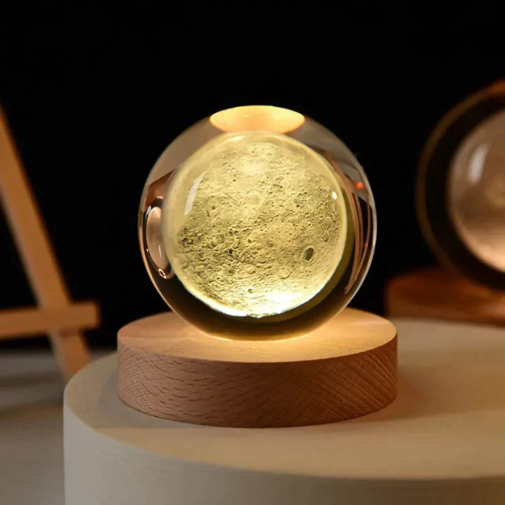 Crystal Ball Engraved with 3D Laser Technology
