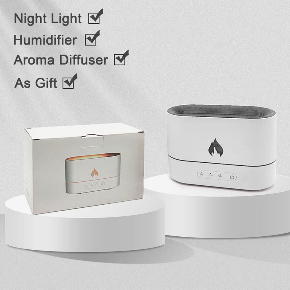 Essential Oil Diffuser with Fiery Effect and Timer