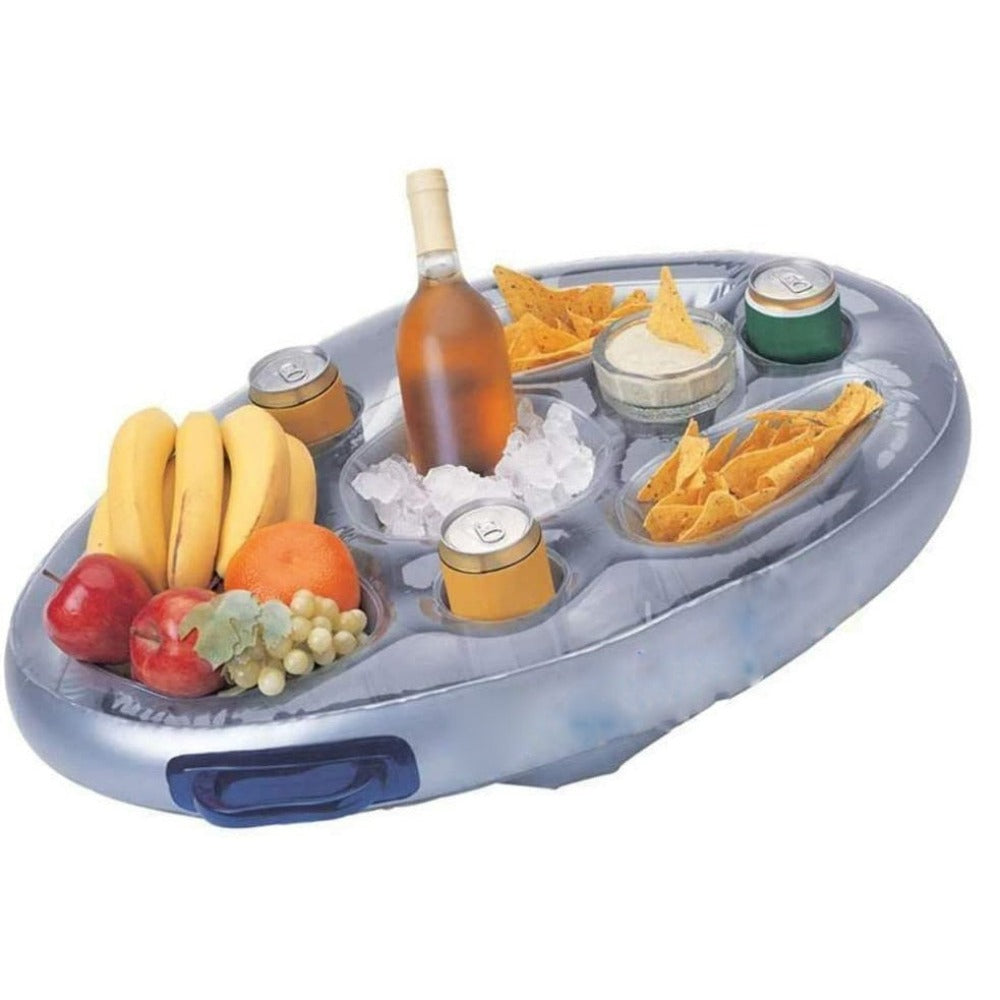 Inflatable Floating Tables for Food and Drinks in Swimming Pools
