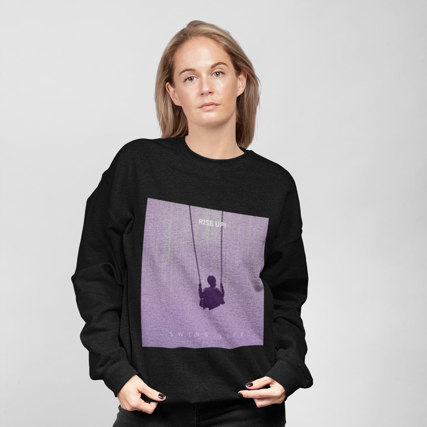 Purple Logo Sweatshirt for Women
