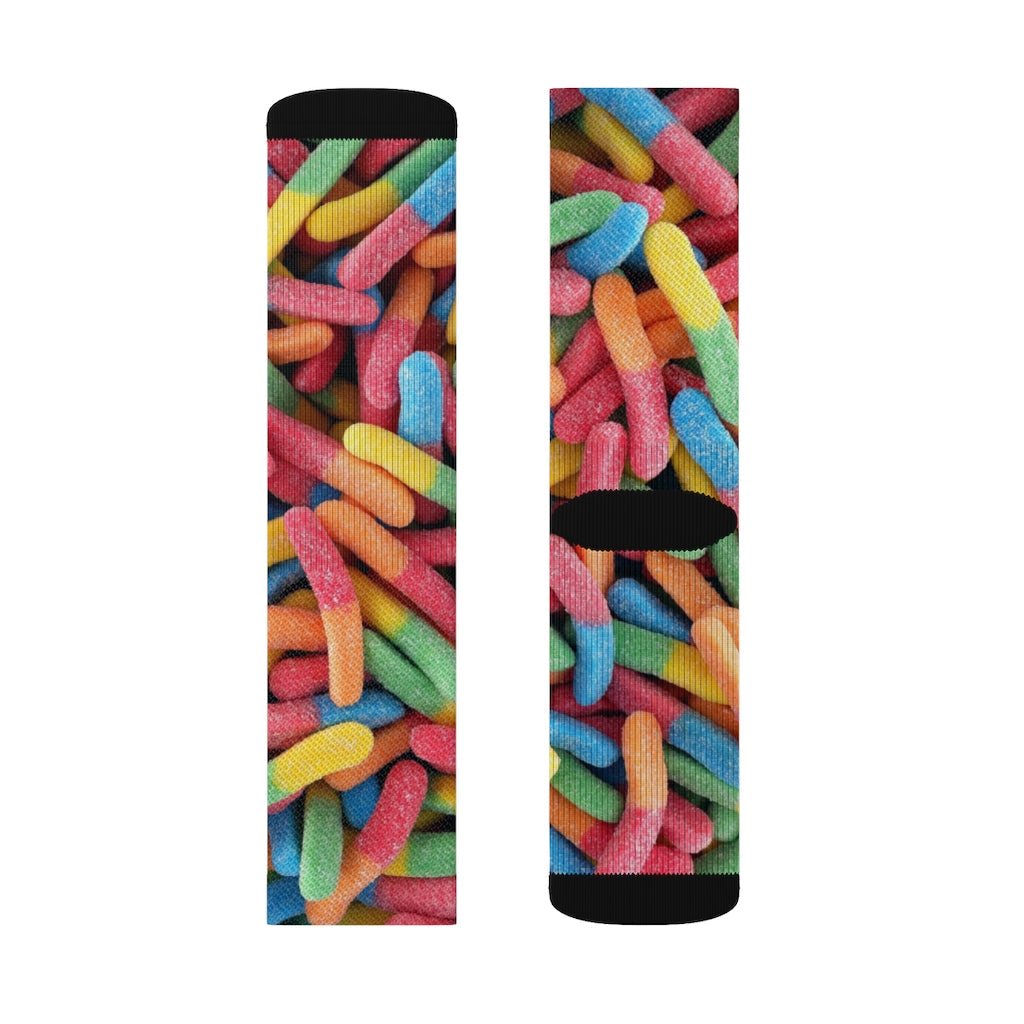 Novelty Socks: Sweet Gummy Candy Design