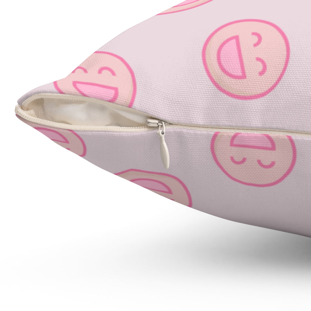 Smiling Face Logo Pillow - Home Decorative Accessories in 4 Different Sizes