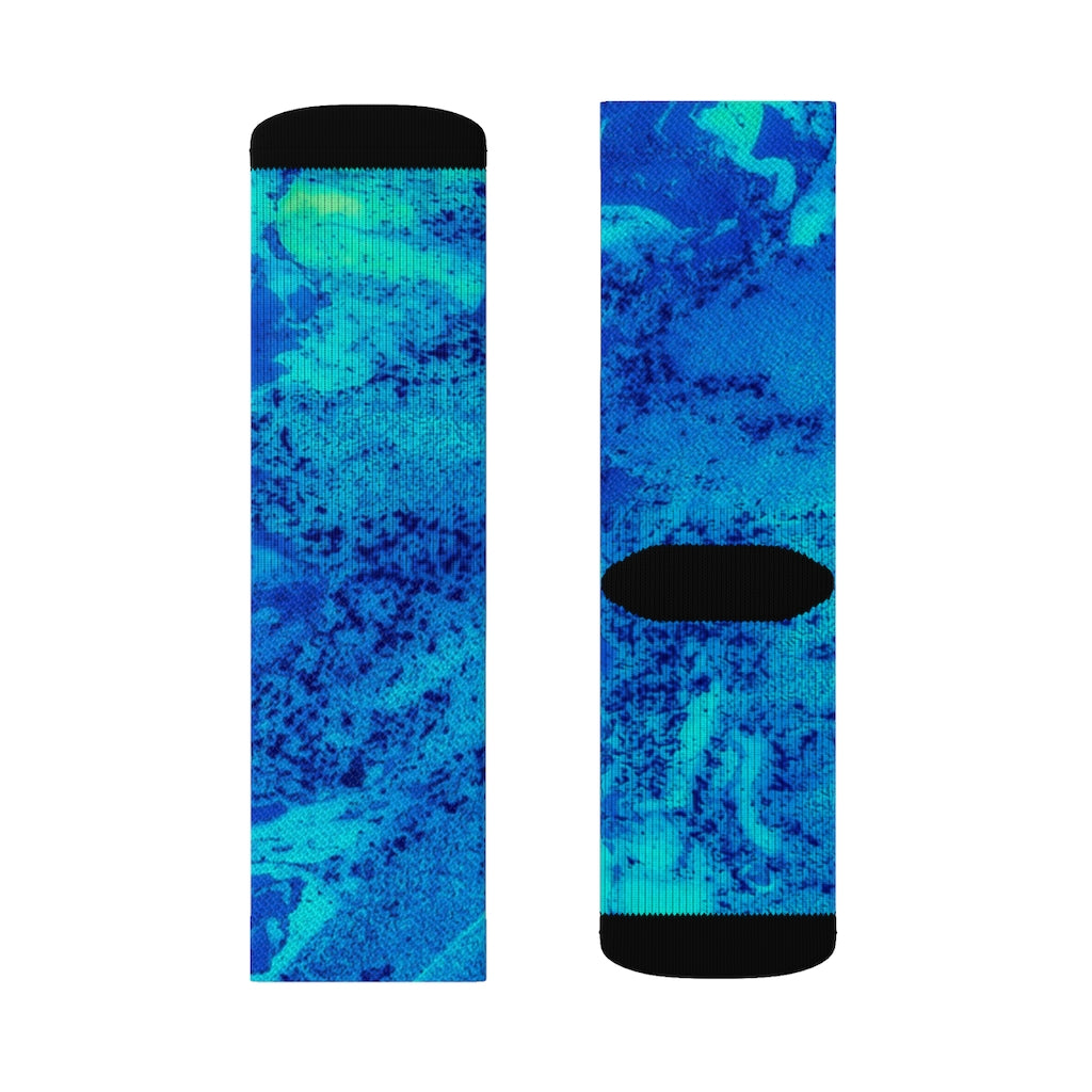 Blue Luminous Quirky Socks