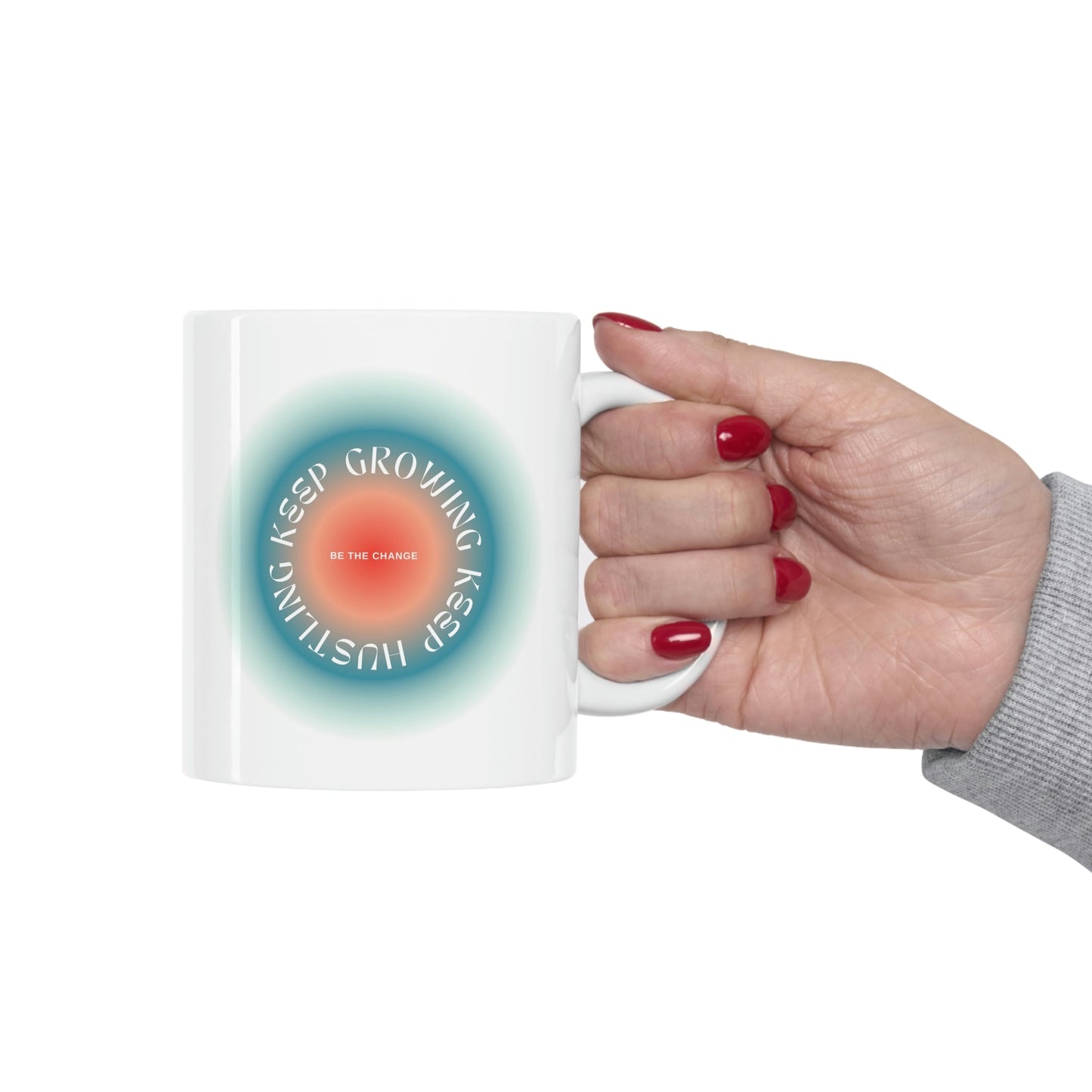 Blue Mug for Persistent Hustlers and Growth-Seekers