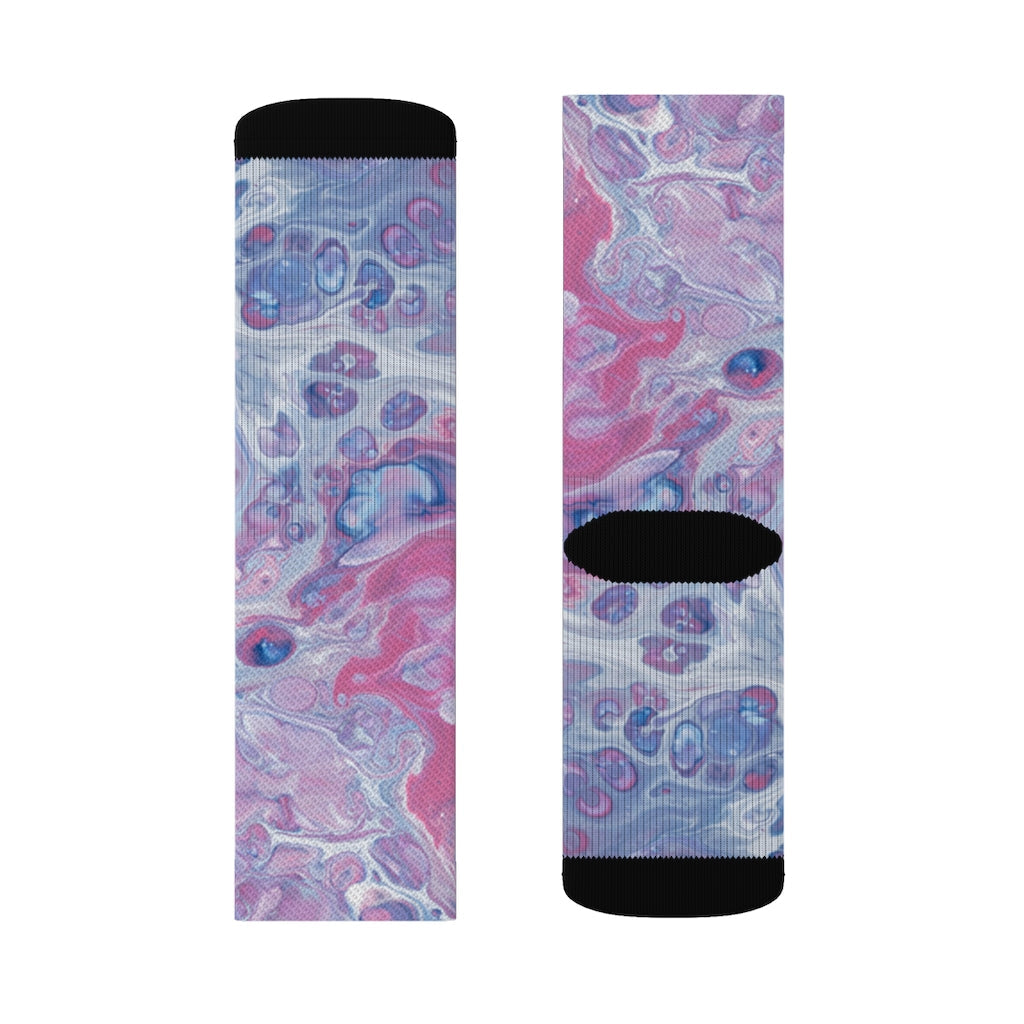 Pink Tie Dye Fun Socks for a Novel Experience