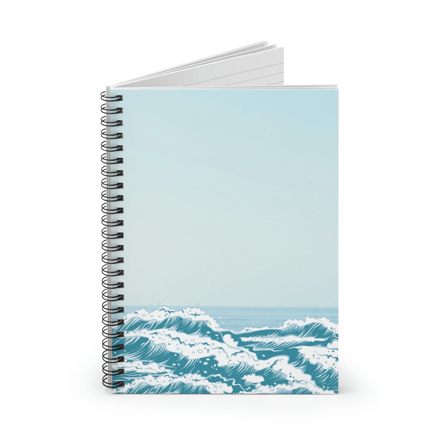 Spiral Bound Notebook for a Relaxing Day at the Beach