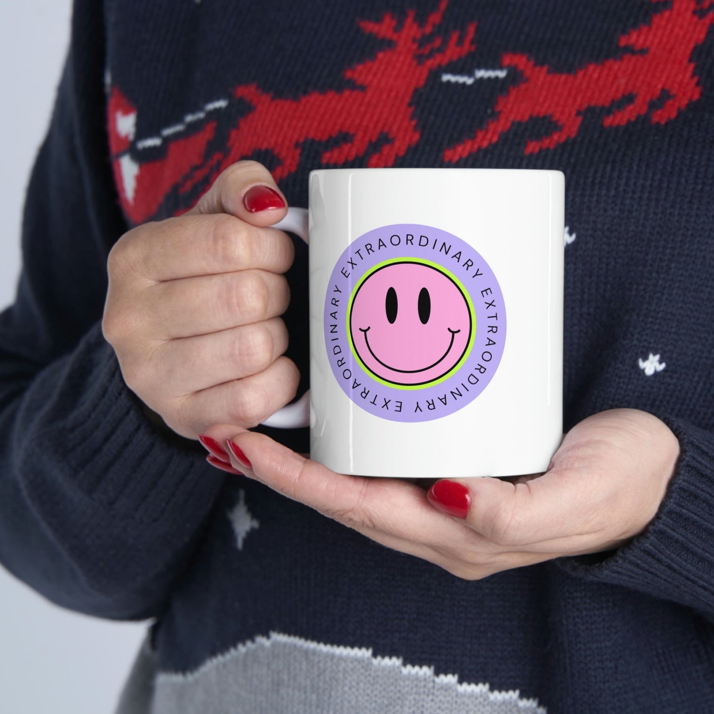 Happy Face Extraordinary Coffee Tea Mug