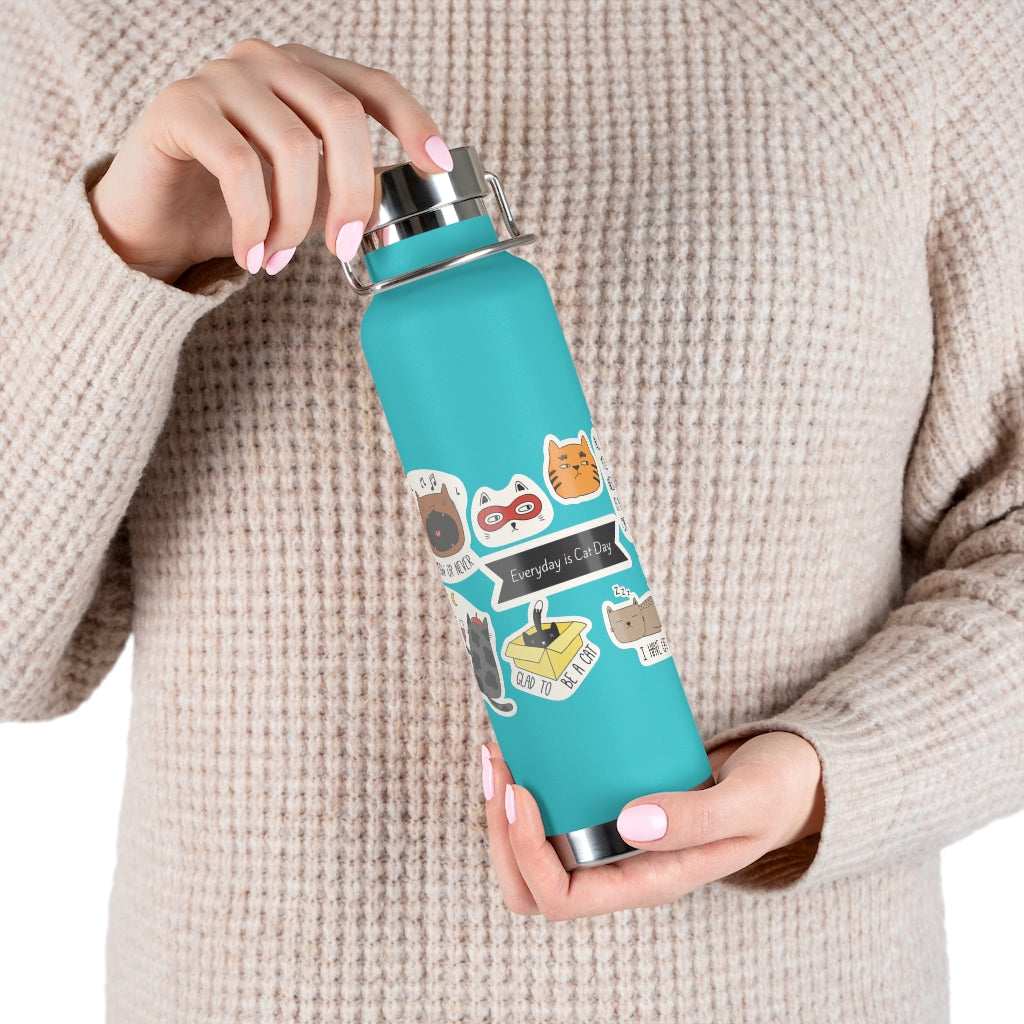 Cat Lover's Thermos Bottle - 22oz