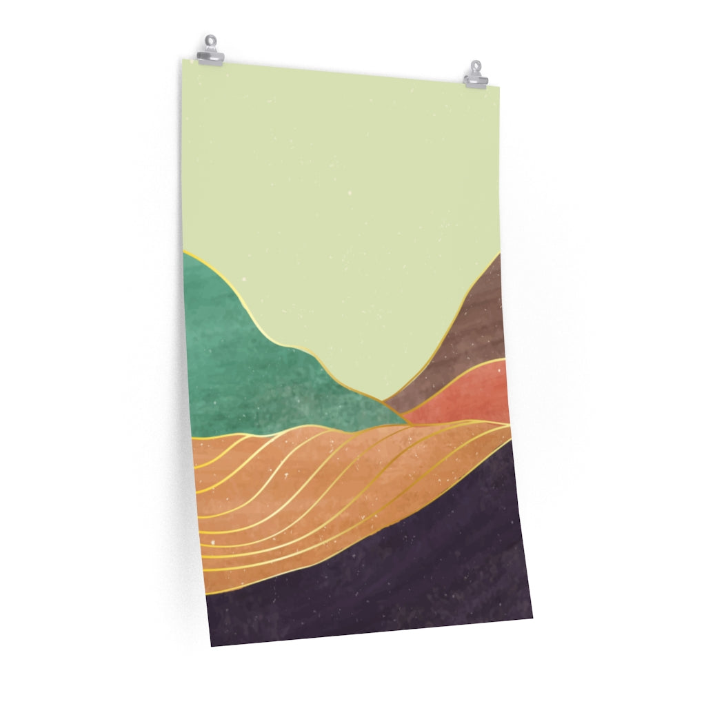Premium Matte Vertical Posters: Serene Peaks