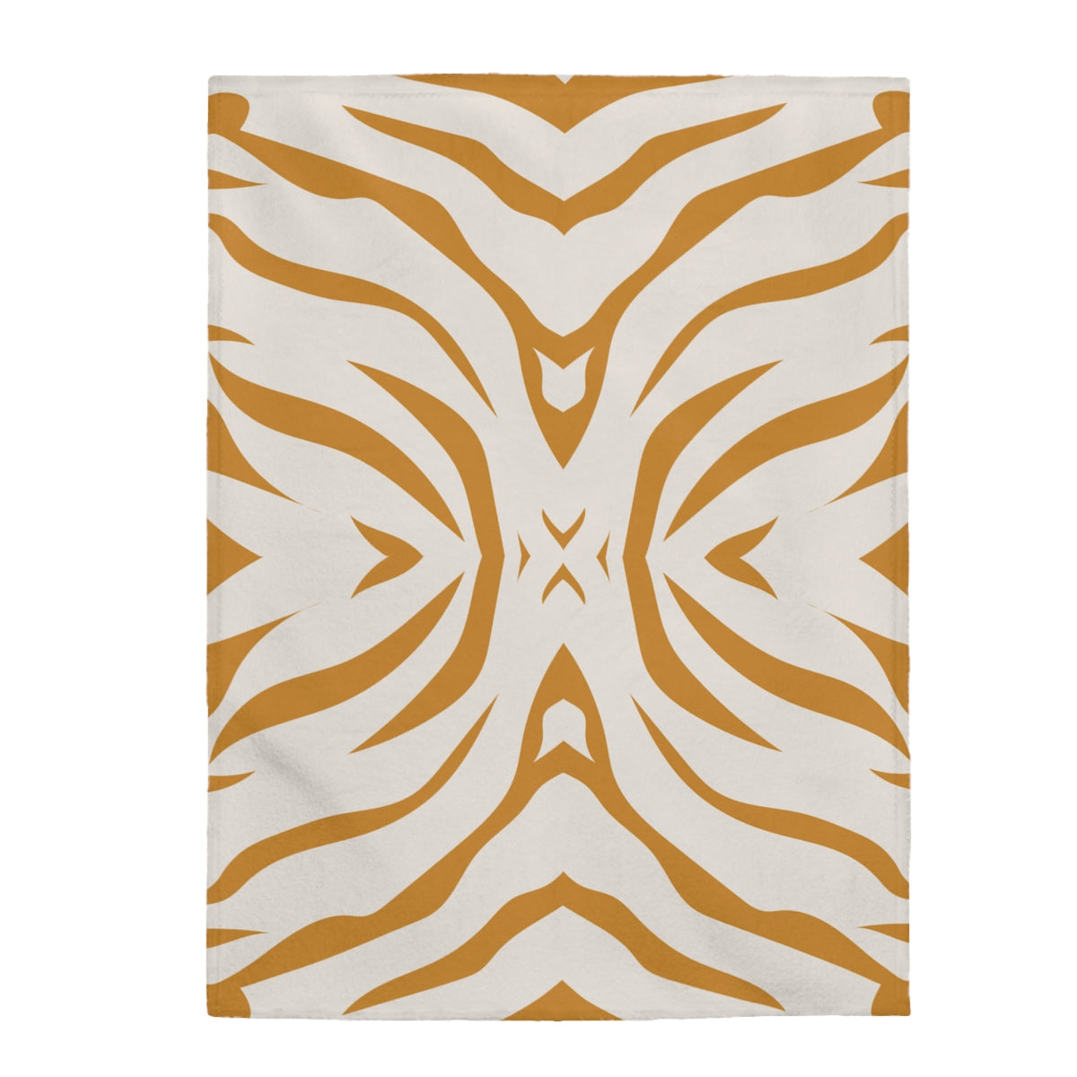 Plush Throw with Leopard Print Stripes
