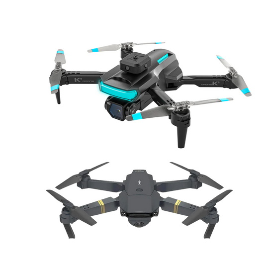 Phantom K PRO + Alpha Z Pro Ninja Dragon Package: black, dark gray quadcopter drones, modern consumer electronics style
