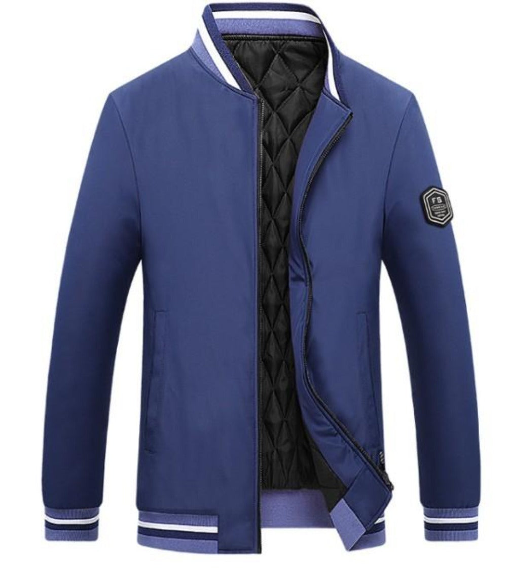 Baseball Jacket for Men with Built-In Thermal Lining