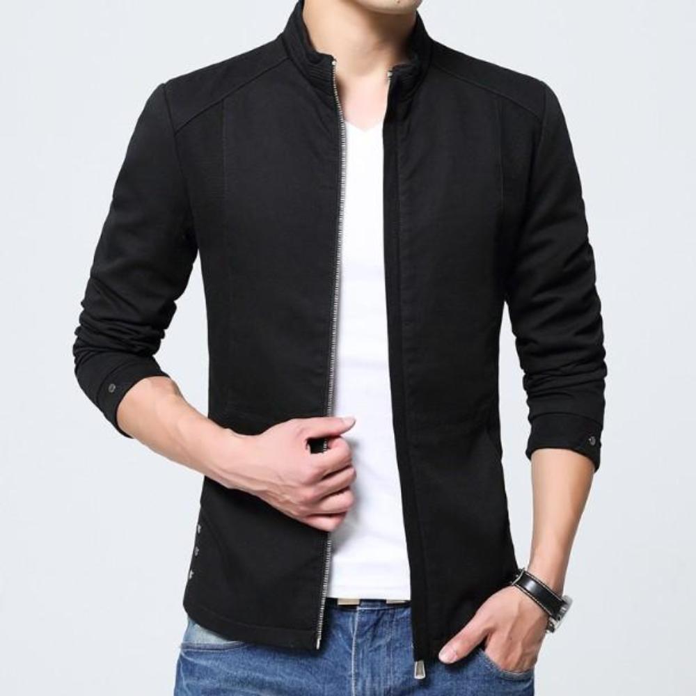 Fitted Zippered Jacket for Men
