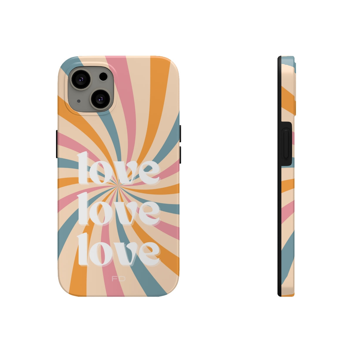 Retro Affection Touch Case for Wireless Charging on iPhone